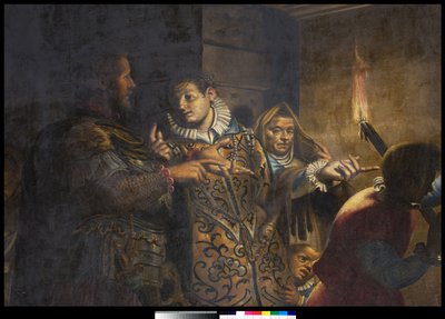 Empress Faustina Visiting St Catherine of Alexandria in Prison by Antonio Campi